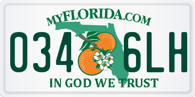 FL license plate 0346LH