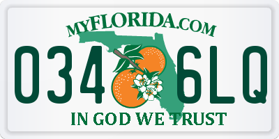 FL license plate 0346LQ