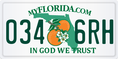 FL license plate 0346RH