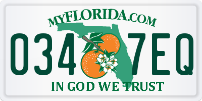 FL license plate 0347EQ