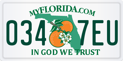 FL license plate 0347EU