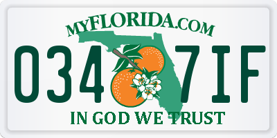 FL license plate 0347IF