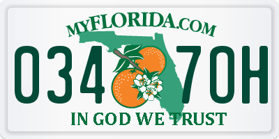 FL license plate 0347OH