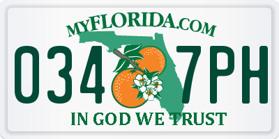 FL license plate 0347PH