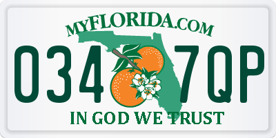 FL license plate 0347QP