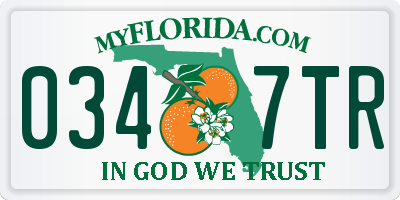 FL license plate 0347TR