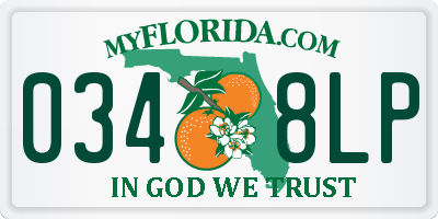 FL license plate 0348LP