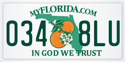 FL license plate 0348LU