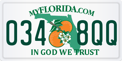 FL license plate 0348QQ