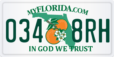 FL license plate 0348RH