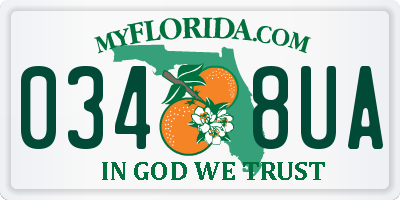 FL license plate 0348UA