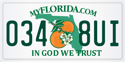 FL license plate 0348UI