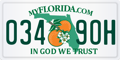FL license plate 0349OH