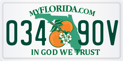 FL license plate 0349OV