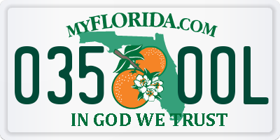 FL license plate 0350OL