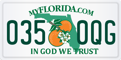 FL license plate 0350QG