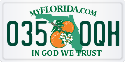 FL license plate 0350QH