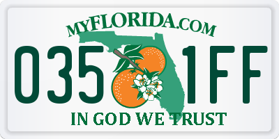 FL license plate 0351FF