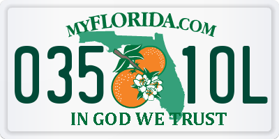 FL license plate 0351OL