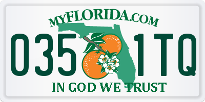 FL license plate 0351TQ