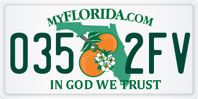 FL license plate 0352FV