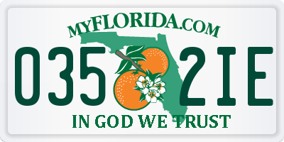 FL license plate 0352IE