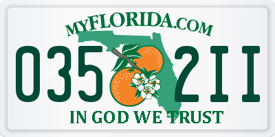 FL license plate 0352II