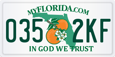 FL license plate 0352KF