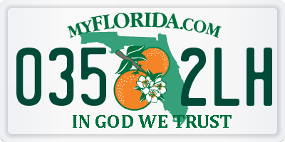 FL license plate 0352LH