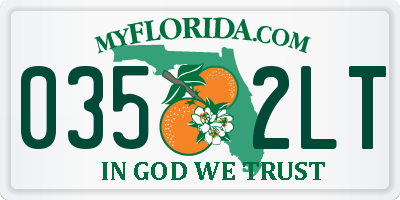 FL license plate 0352LT