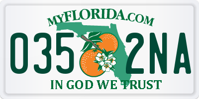 FL license plate 0352NA