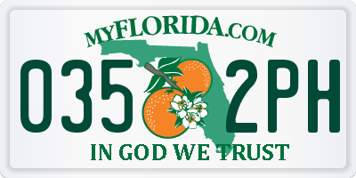 FL license plate 0352PH