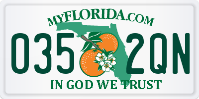 FL license plate 0352QN