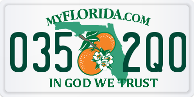 FL license plate 0352QO