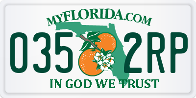FL license plate 0352RP