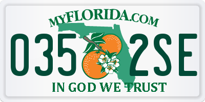 FL license plate 0352SE