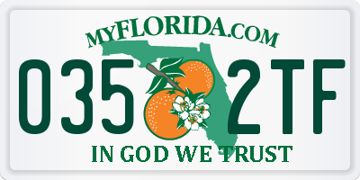 FL license plate 0352TF