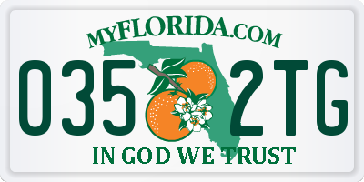 FL license plate 0352TG