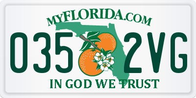 FL license plate 0352VG