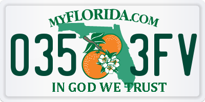 FL license plate 0353FV