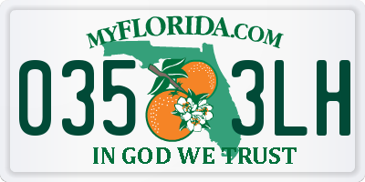 FL license plate 0353LH