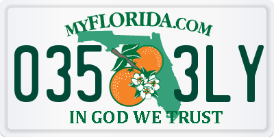 FL license plate 0353LY