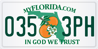 FL license plate 0353PH