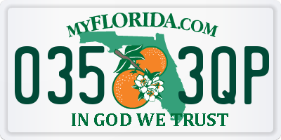 FL license plate 0353QP
