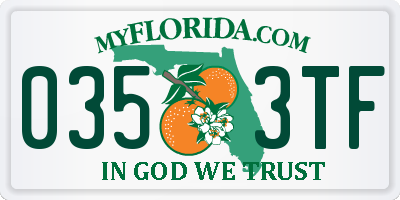 FL license plate 0353TF