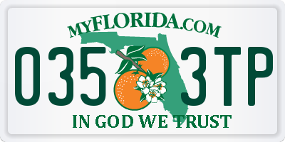 FL license plate 0353TP