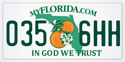 FL license plate 0356HH