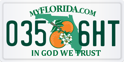 FL license plate 0356HT