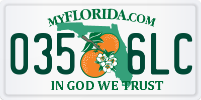 FL license plate 0356LC