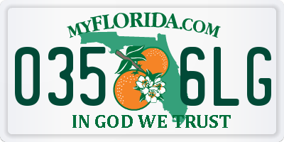 FL license plate 0356LG